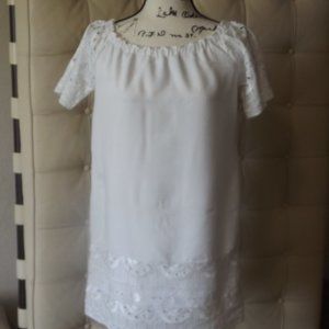 Saks 5th Ave. Crisp White Sheath Dress